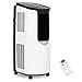 Woozoo ® by Ohyama, Condizionatore d'aria portatile, ventola e deumidificatore 3 in 1, 8 870 BTU/h (2,6kW), telecomando, display a LED, Per 16 m² - Portable Air Conditioner IHP-0901G-E - Bianco/Nero
