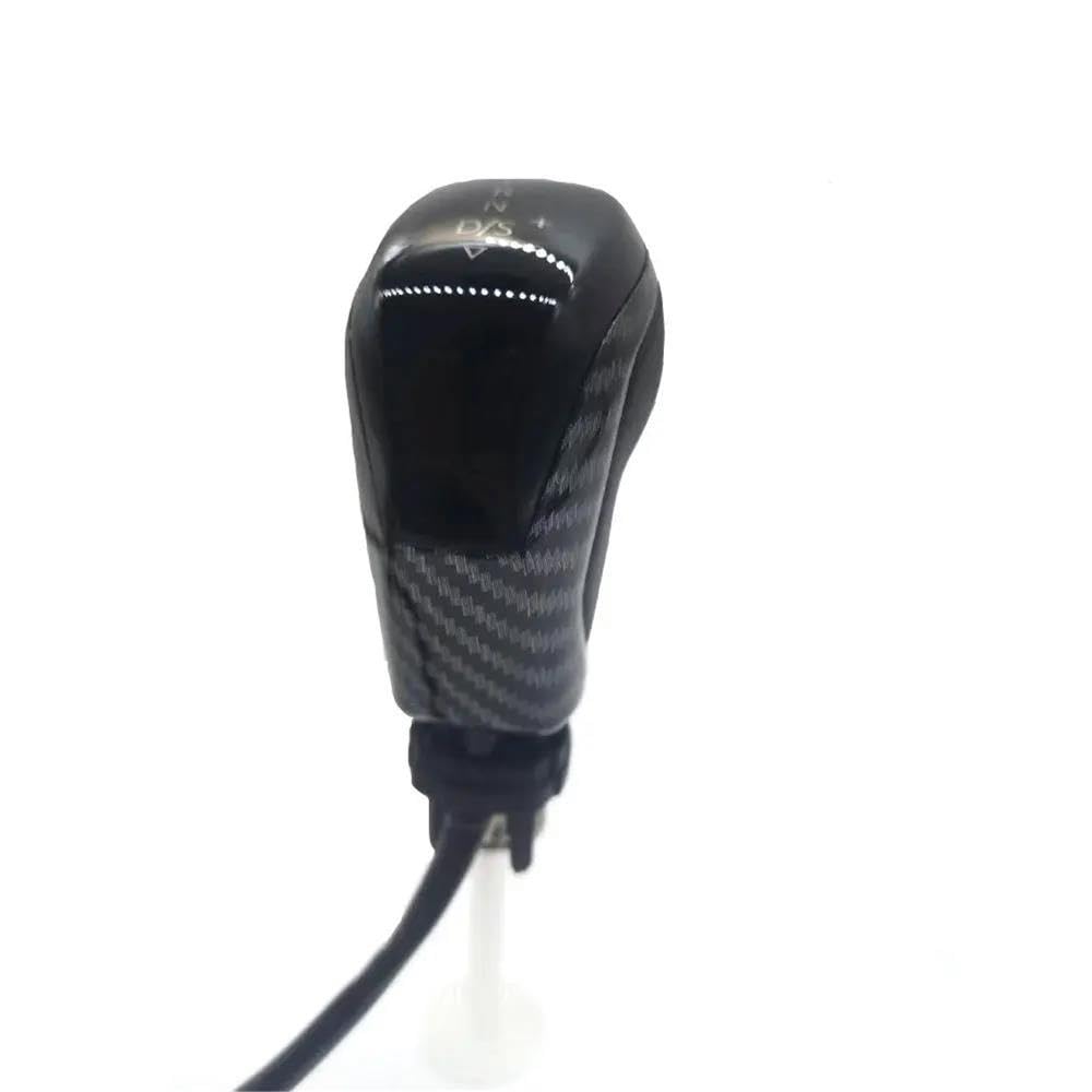 POANBCGY Shift Ball Joint Carbon Color Gear Shift Knob AT Electronic Shift Lever Handball for Golf 6 7 MK6 MK7 for Passat CC B7 for Jetta(Carbon Red Light)