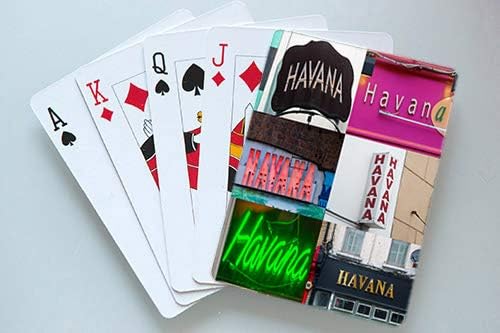 HAVANA Personalized Playing Cards featuring photos of actual signs