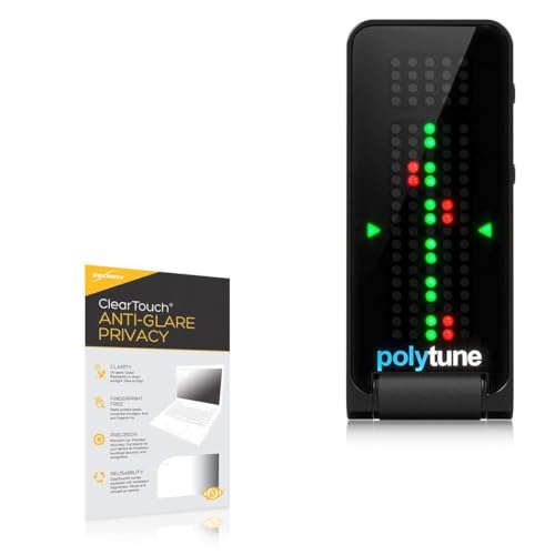 BoxWave Screen Protector Compatible with TC Electronic Polytune Clip - ClearTouch Anti-Glare Privacy (2-Pack), Privacy Screen Protector Flexible Film Anti-Glare