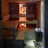 Piec do sauny, termostat 3-9 kW, elektryczny piec do sauny z zewnętrznym sterownikiem cyfrowym, piec do sauny z mokrą i suchą łaźnią parową, domowa sauna ze stali nierdzewnej SPA(6KW)
