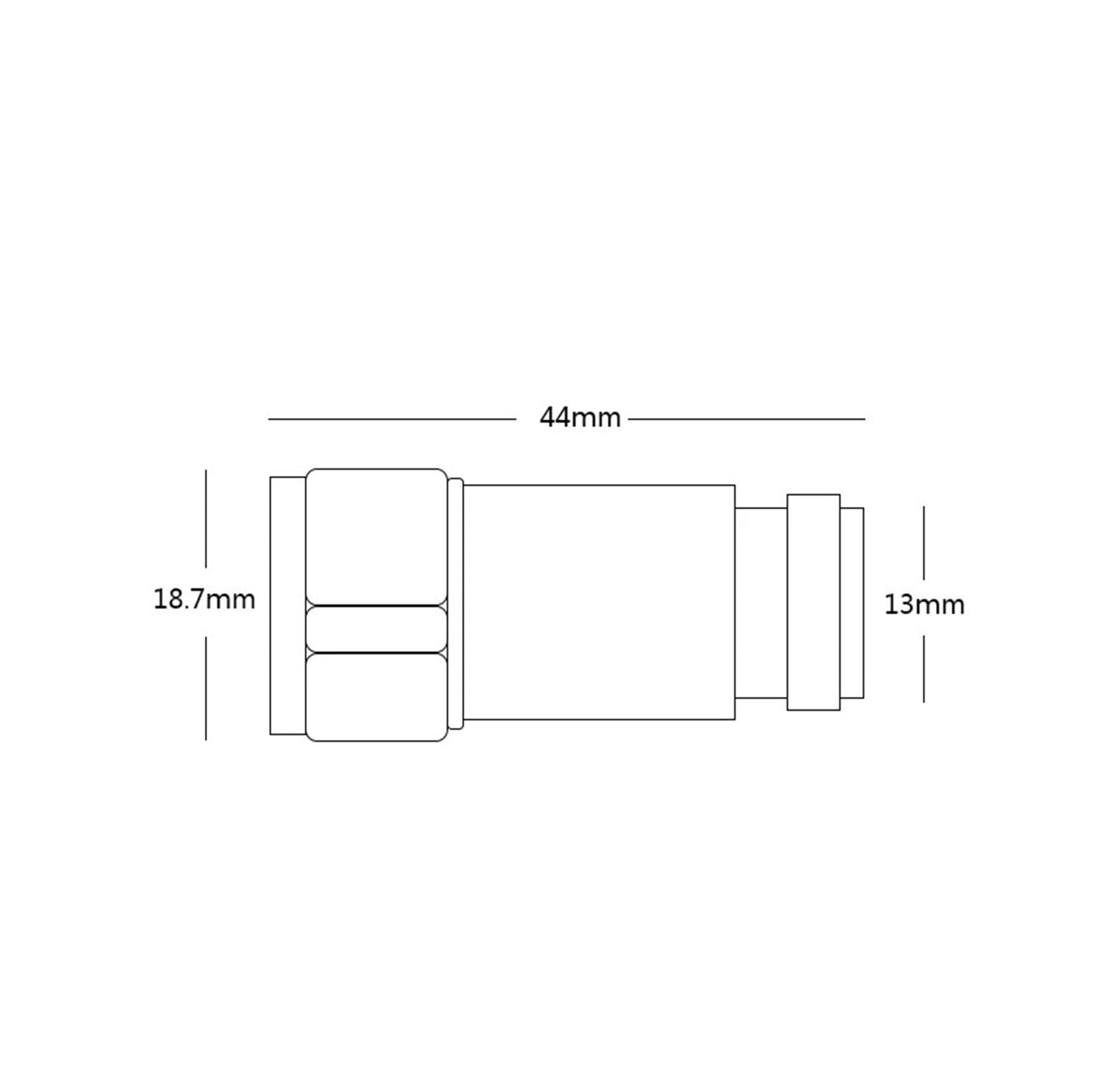 KOSBO Attenuatore Fisso RF, DC-6GHz 2W N Maschio-Femmina, 1db 3db 5db 6db 10db 15db 20db, connettore coassiale 50Ohm(10db)