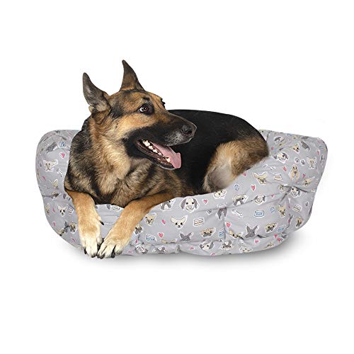 fringe dog bed large