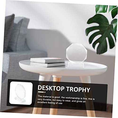 Toddmomy Troféus De Cristal Em Branco Para Adultos Acessórios De Mesa Troféu Para Crianças Troféu De