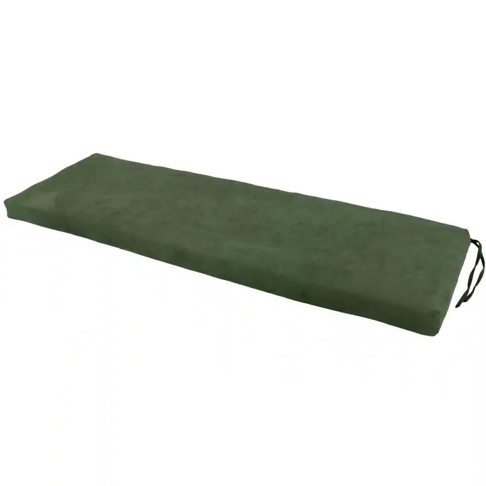 Rectangular Dark Green Outdoor Cushions for Patio Furniture with Built-in Ties, Size: 60