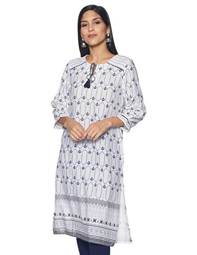 Image of global desi Women's Rayon Regular Kurta