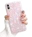 Dailylux Case for iPhone XS Max,Cute Phone Case for Girls Women Glitter Pretty Design Protective Slim Shockproof Pearly-lustre Shell Bumper Soft Silicone TPU Cover iPhone Xs Max 6.5 inch 2018,Colorful