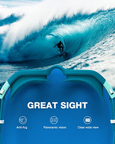 Image of ZIONOR Swim Goggles, G1 SE Swimming Goggles Anti-Fog for Adult Men Women