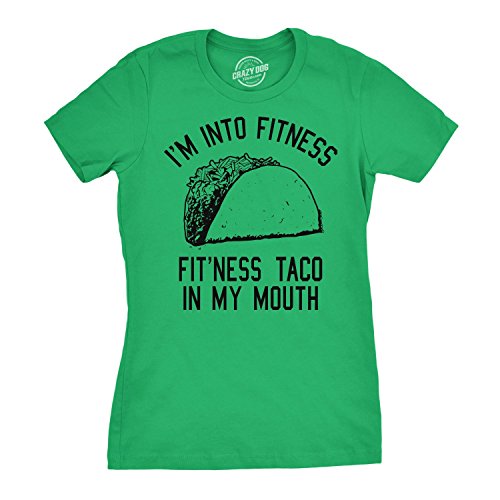 Womens Fitness Taco Funny Gym T Shirt Cool Humor Graphic Muscle Tee