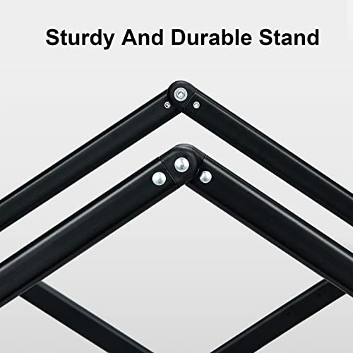 WHYUNM26 Zusammenklappbarer, Zusammenklappbarer Outdoor-Hilfswagen Camping-Picknickwagen mit Verstellbarem Griff und Großem Stauvolumen 4-Rad-Faltbarer Trolley – Bild 8