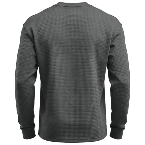 SdGgsgv Game Day Sweatshirt Waffle Knit Soccer Mens Crewneck Sweatshirt - image 3