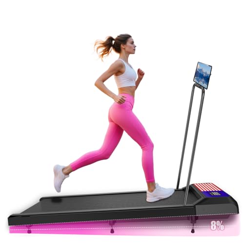 Walking with Incline Pad and Handle Bar, 3 in 1 Mini Walking Machine, 2.5HP Low Noise Treadmill for...