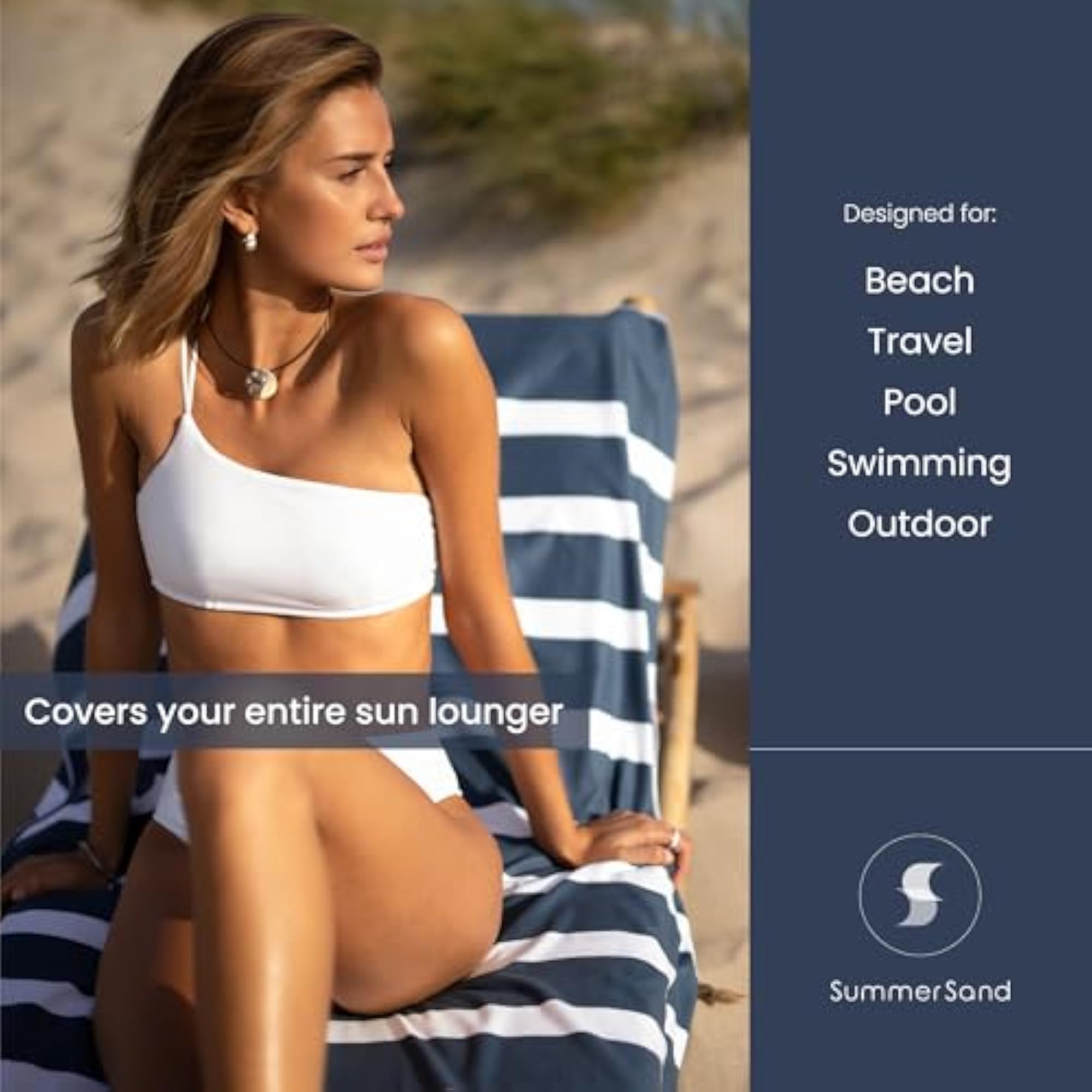 Microfiber Beach Towel Extra Large, Quick Dry & Sand Free
