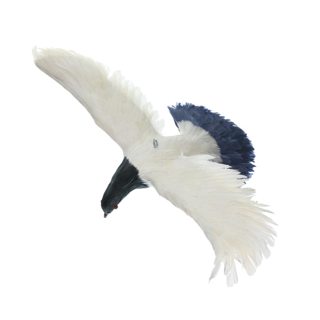 Uccello Artificiale Simulato, Ornamenti Fai da Te per La Casa E Il Giardino, Decorazioni per Matrimoni, Accessori per Feste, Volante Grigio # 6