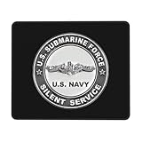 Waschbar Mauspads, US-U-Boot-Streitkräfte (Silent Service), Komfort Schreibtischunterlage, Desk Pad, 25X30cm, PC, Büro, Büro