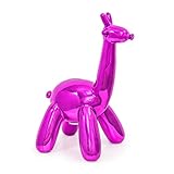 Made By Humans Balloon Giraffe Money Bank, Cool and Unique Ceramic Piggy Bank with High-Gloss Finish, Pink
