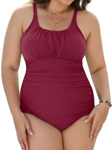 Joligiao Bañadores Mujer Tallas Grandes Reductores Barriga Bañador Push up con Relleno Trajes de Baño de Una Pieza Ropa de Baño Natacion Espalda en U Sexy Monokini Bañador de Una Pieza Playa Verano