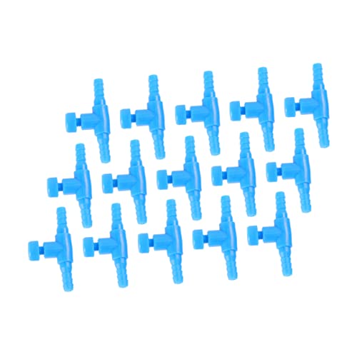 BESPORTBLE 25個 魚タンク調整弁 バルブ ポンプ 水槽 水族館 針 ネット 戦車 キット フィルター アクアリウム用ウェーブメーカー 耐摩耗性制御弁 Abs Blue