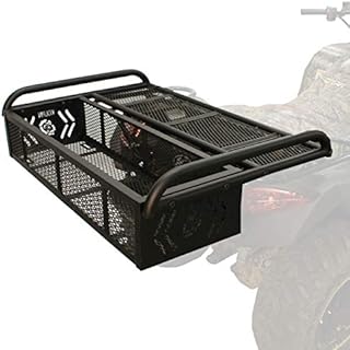 Kolpin 53350 ATV Rear Drop Rack Basket Convertible 3-in-1, Black, 43