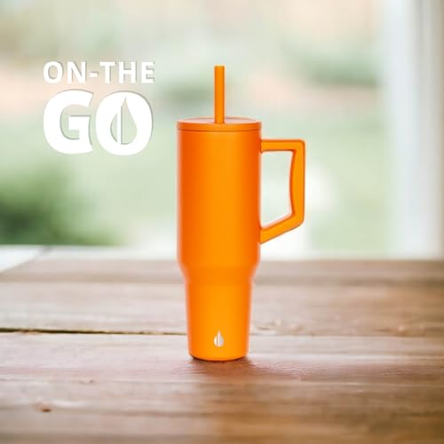 Image of Elemental Spill Proof 40oz Insulated Tumbler with Handle & Straw Travel Mug