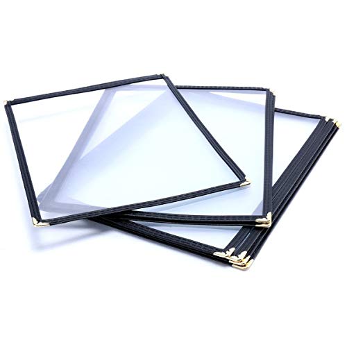 (10 Pack) Yaekoo Triple Fold Menu Cover for 8.5