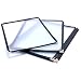 (10 Pack) Yaekoo Triple Fold Menu Cover for 8.5"x11" , Book Style Restaurant Recipe Menu Covers (3 page 6 view)