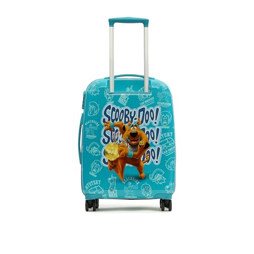 Image of YAYAVAR Scooby-Doo Kids Trolley Suitcase - 65L | Hard-Sided Printed Cabin Luggage with 8 Wheels, Number Lock, Scratch Resistant, Lightweight Travel Bag (60cm)