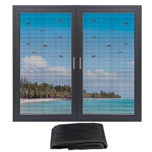 Fliegennetz Meterware 120 x 300 cm, Katzensicheres Fliegengitter, Zuschneidbar Fiberglas Fliegengitter, Insektenschutz Gaze Fenster, Insektenschutz Fiberglas, für Fenster, Oberlichter, Terrassentür