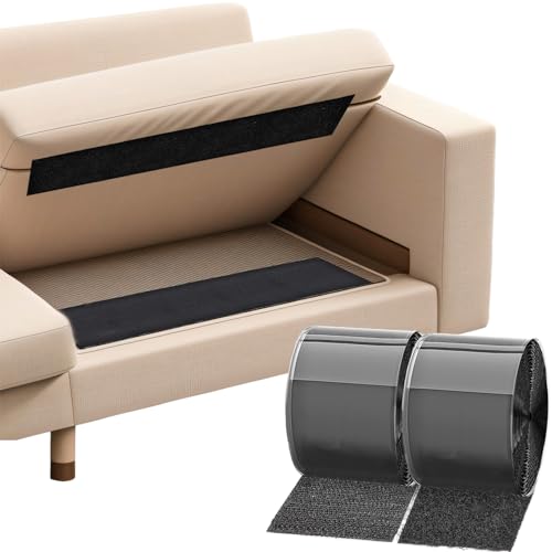 Best Velcro for Sofa Cushions: Secure, Non-Slip Grip Solutions Reviewed 5 TEUVO 11cm(4.3 in) x 6M(19.7FT) Non-Slip Couch Grips - Keep Cushions from Sliding on Sofa & Furniture - Hook and Loop Tape with Adhesive Cushion Gripper Holders