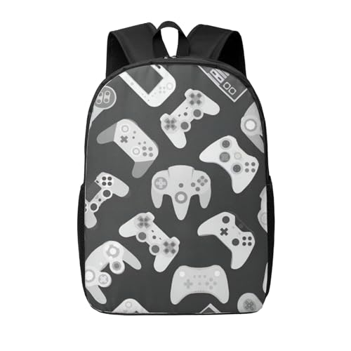 Sac à dos léger imprimé manette idéal pour les trajets pro et les cours