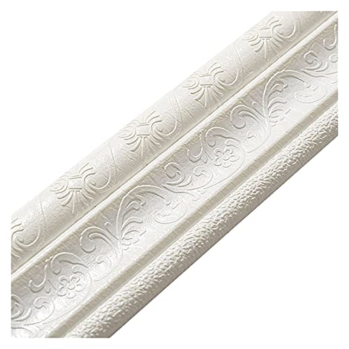 DQZRTUECA Borde de papel tapiz autoadhesivo 3D multicolor(Bianco)