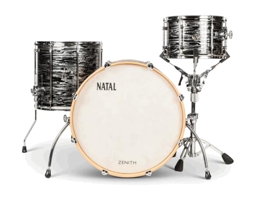 Natal KZN-TR-FBK Zenith Series 3 Piece Drum Set Shell Pack l 12' x 8' Tom, 16' x 16' Floor Tom...