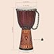 60cm Profi Djembe Trommel Bongo Drum Darbuka Art Super Klang Afrika Style