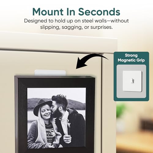 Image of Magnetic Aids Center Mount Picture Hanger, Multiple Capacities, Multiple Colors (White, 5LB)