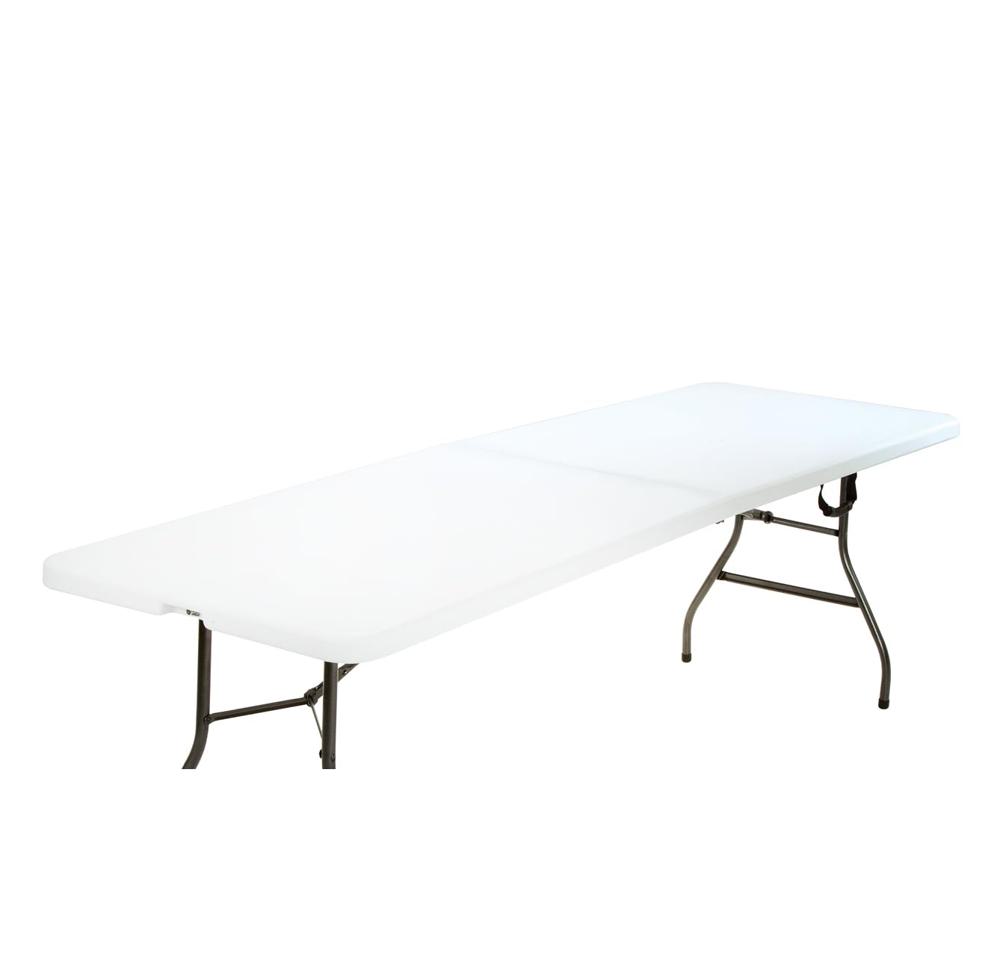 Amazon.com: COSCO 8 ft. Fold-in-Half Banquet Table w/Handle, White