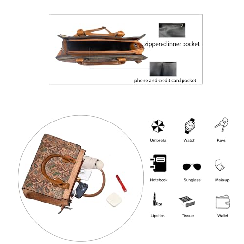Image of Natural cork Large capacity shoulder bag handbag crossbody