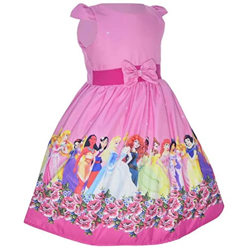 Vestido Princesas Da Disney Rosa