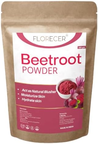 Florecer Organic Beetroot Powder For Face, Skin & Hair And Lips- 100 Gram