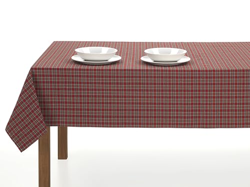 LAN&LAN - Mantel Navidad de Cuadro Escocés, Mantel Navideño para mesas rectangulares, de Cuadros Pequeños con Diferentes a Elegir (Cuadros Pequeños, 140 x 300)