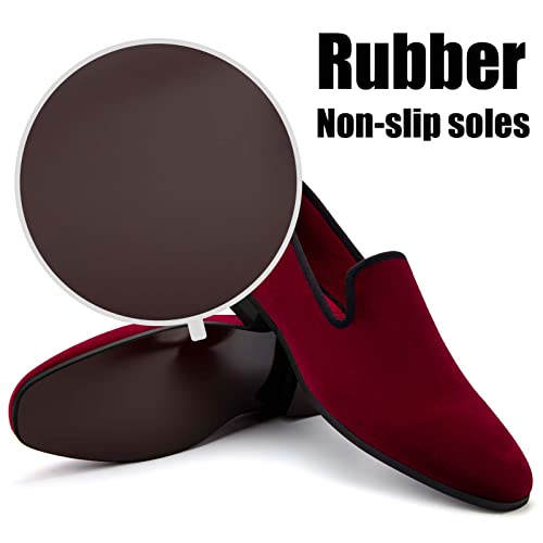 Image of JITAI Men's Dress Shoes - Casual Rubber & Leather Loafers for Men - Fashion Business Formal Wear
