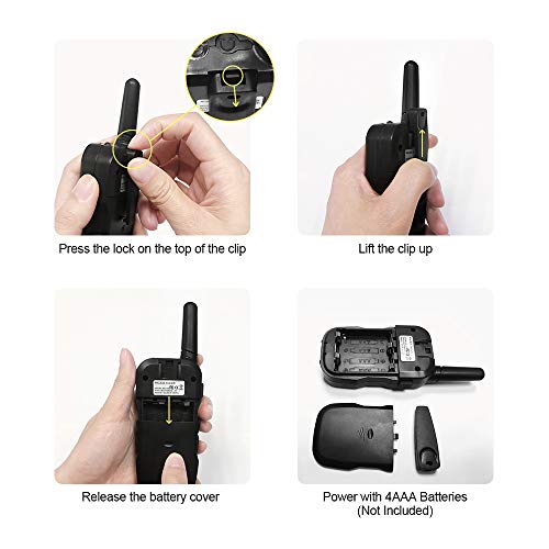 Caferria 3 Pack Walkie Talkies For Kids, 3 Kms Range Kids Walkie Talkies With 22 Channel 2 Way Radio, Kids Toys With Backlit Lcd Flashlight, Toys For Boys And Girls Outdoor Adventure, Camping, Hiking #TOP5