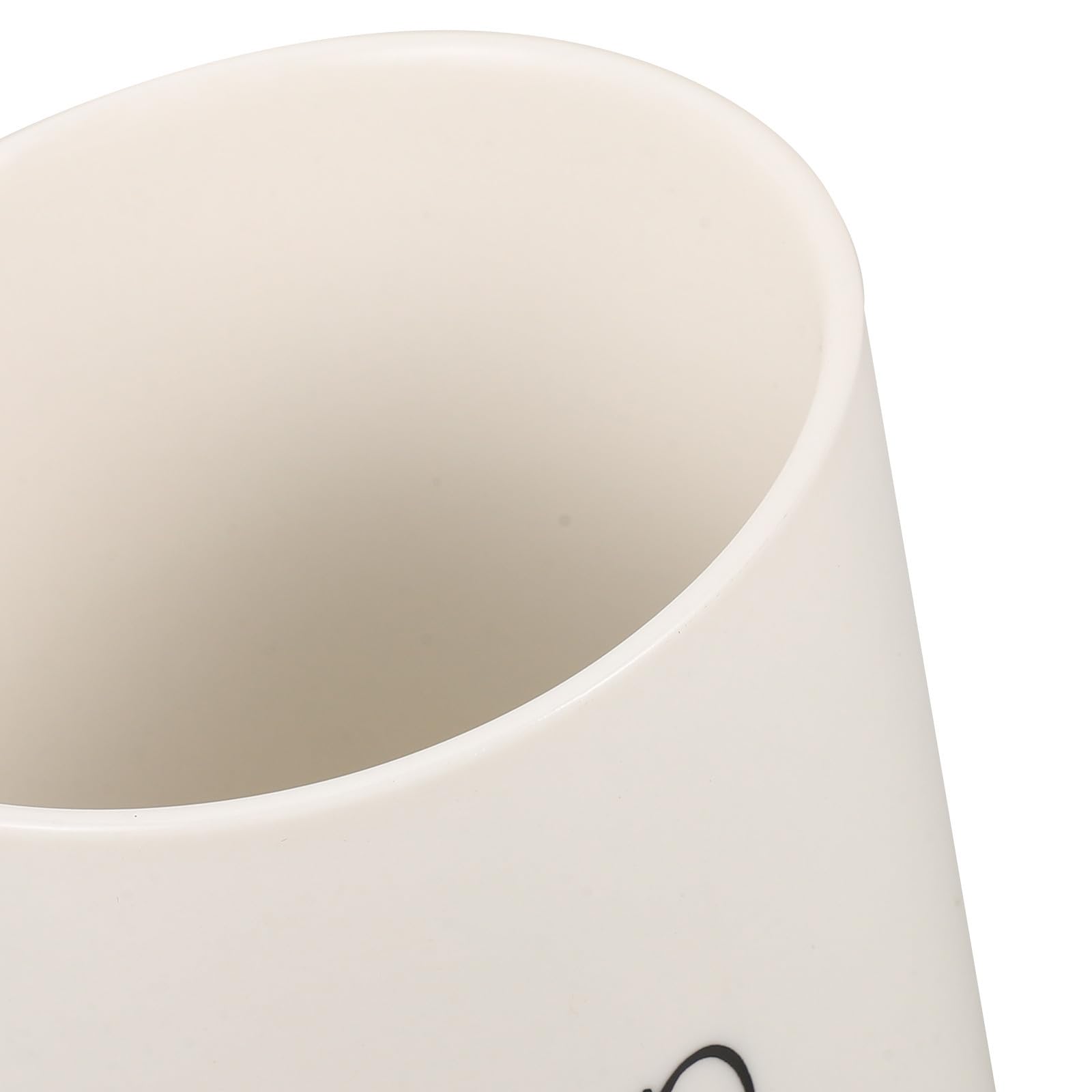 SHINEOFI 2 Piezas Vaso Diseño Simple y Elegante para Baño Estilo Americano de Cerámica de Color Claro Material Resistente y Fácil de Limpiar para Cepillo de Dientes