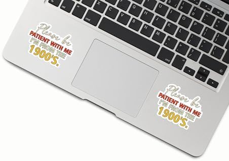(3Pcs) Please Be Patient with Me I?M from The 1900'S Stickers - Getting Old Joke - Mixed Tape - Funny Over The Hill Gift - Born in The 1900S Sticker - Birthday Sticker 02 image 3