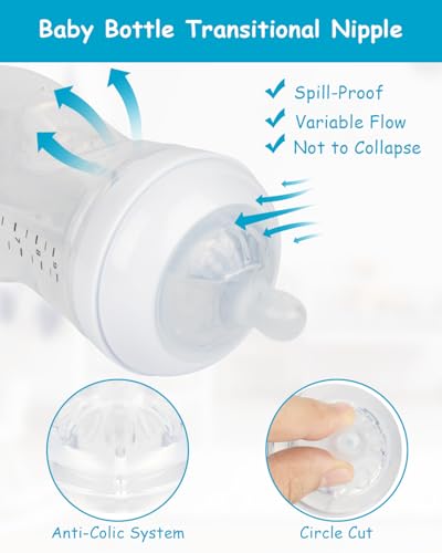 Silicone Nipple for Philips Avent Natural Baby Bottles and Natural Trainer Sippy Cup, Extra Fast Flow (Flow 5), 6m+, 6 Count