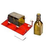 【Múltiples accesorios】 La llave te ayuda a quitar los rodillos o la cuchilla para cortar diferentes botellas, anillos de goma, guantes y papel de lija para separar la botella y alisar el borde después del corte. Limpie el interior de la botella con un cepillo para que la botella se vea más bella.