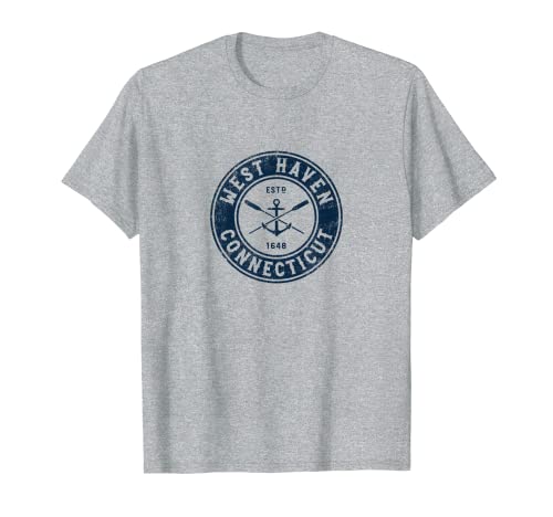 West Haven Connecticut CT Vintage Barca Ancora & Remi Maglietta