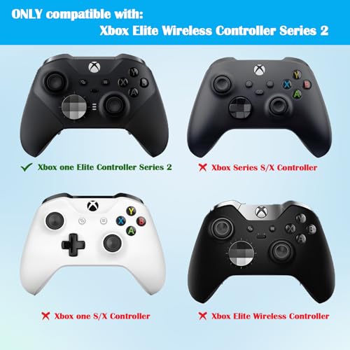Image of Replacement RB LB Bumper Button Trigger for Xbox Elite Controller Series 2, Trigger Buttons Top Middle Bracket Bar Repair Part with T6 T8 T10 Screwdriver, Prying Tools