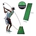 Hansber Mini Nylon Grass Golf Hitting Mat with 3D Cushion - Indoor Outdoor Training Pad - Foldable & Durable for Swing Drills Green 18.5 * 70cm