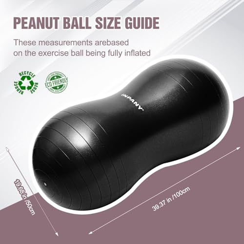 Image of INPANY Peanut Exercise Ball for Labor, Physical Therapy & Fitness