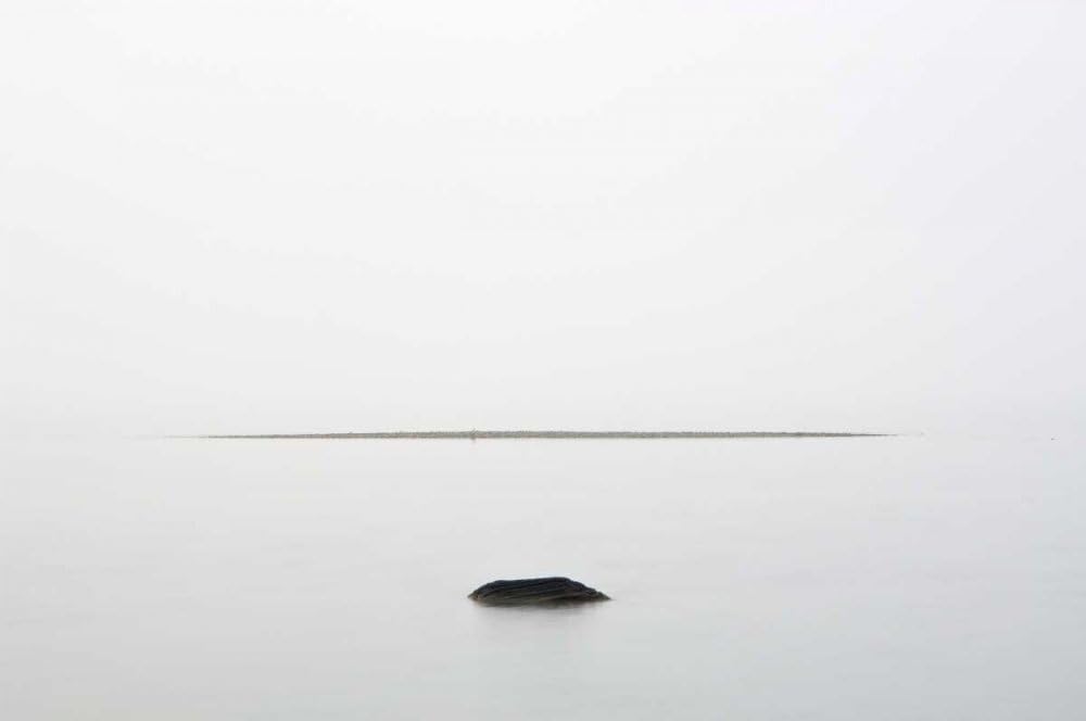 Canada, Ontario, Georgian Bay Rock and sand bar by Mike Grandmaison - 18x12 Art Print Poster